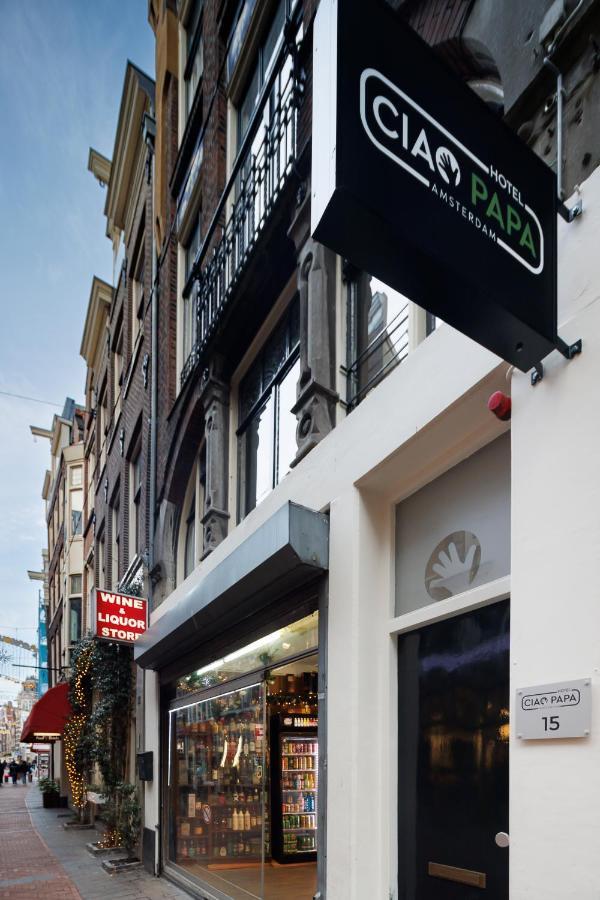 Ciao Papa Hotel Amsterdam Central Station Exterior foto